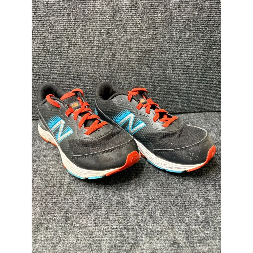 New Balance 680v6 Womens 7 Black Blue Orange Running Shoes YP680BC6 Extra Wide
